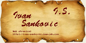 Ivan Sanković vizit kartica